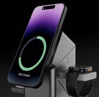Chargeur Sans Fil Magnétique 3-en-1 (iPhone, Apple Watch, AirPods)