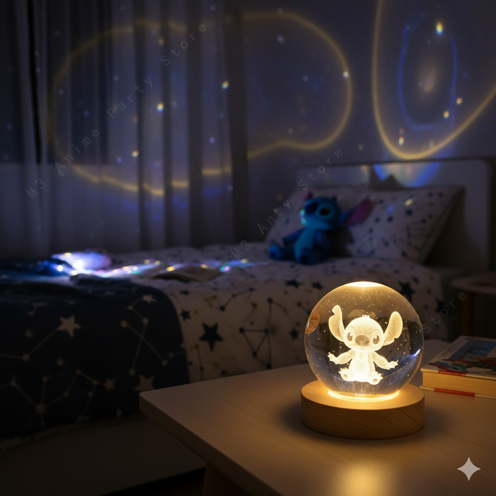 Boule de Cristal 3D Lilo & Stitch Disney