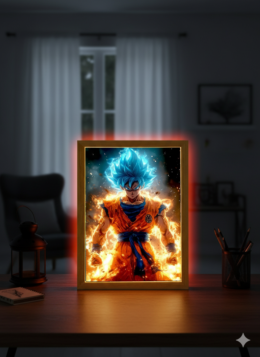 Cadre décoratif lumineux : Dragon Ball Z