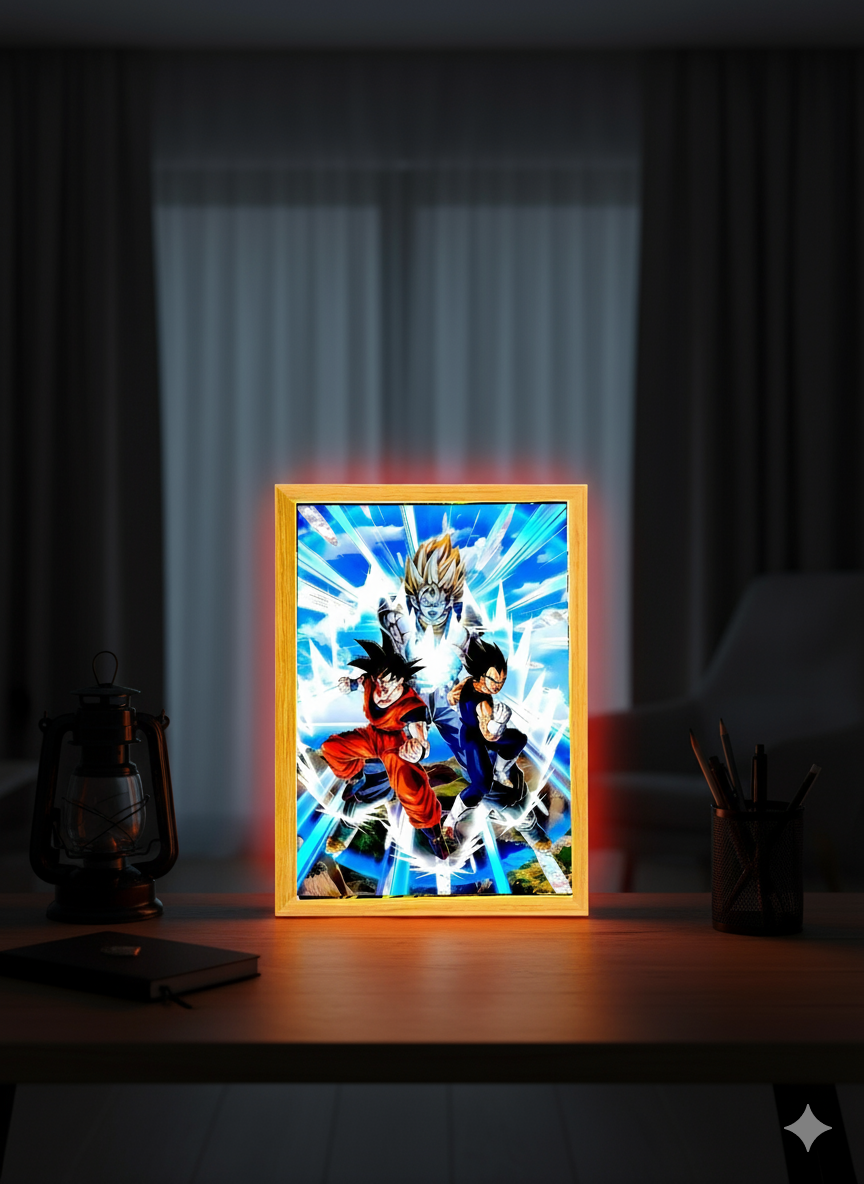 Cadre décoratif lumineux : Dragon Ball Z