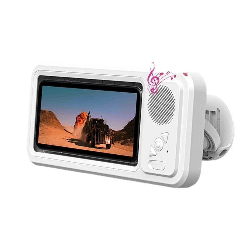 Étui Mural de Téléphone Étanche avec Haut-Parleur Bluetooth