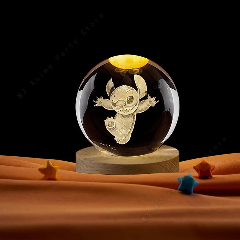 Boule de Cristal 3D Lilo & Stitch Disney