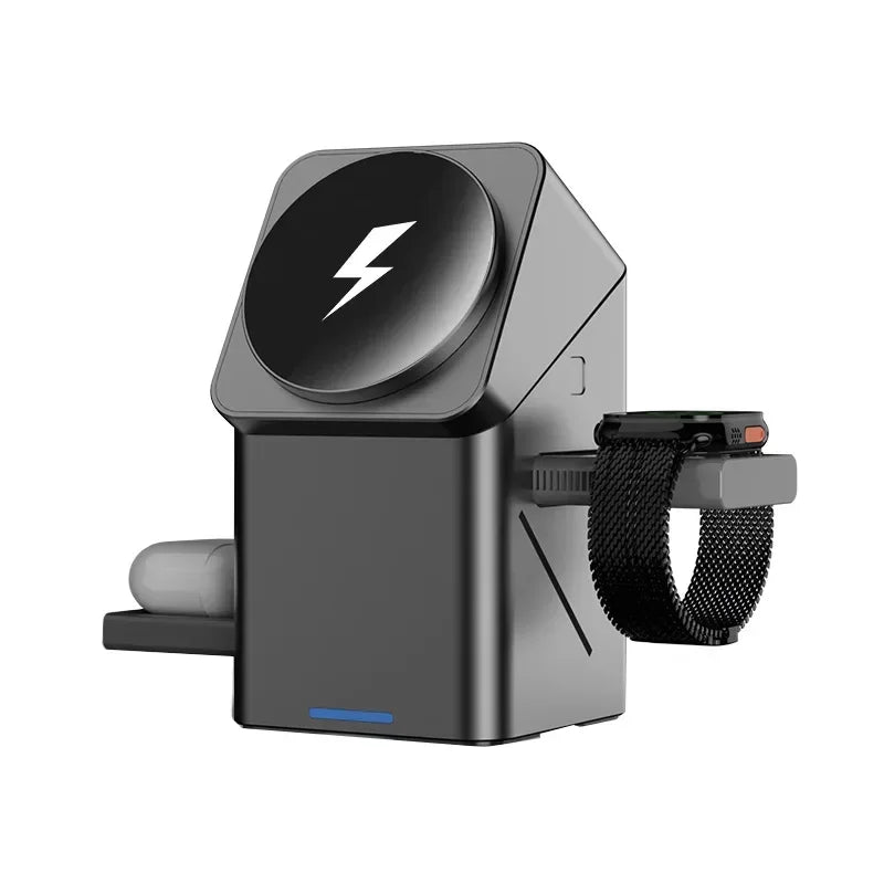 Chargeur Sans Fil Magnétique 3-en-1 (iPhone, Apple Watch, AirPods)