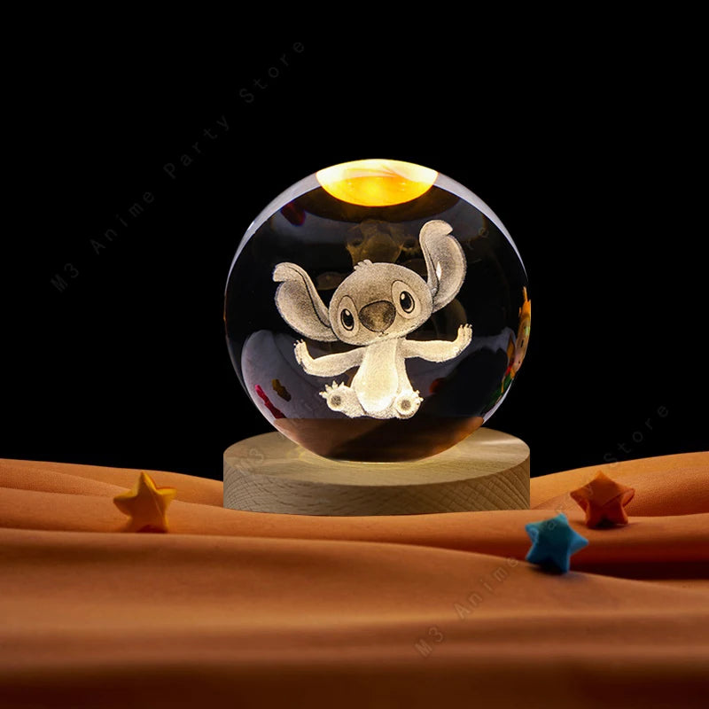 Boule de Cristal 3D Lilo & Stitch Disney