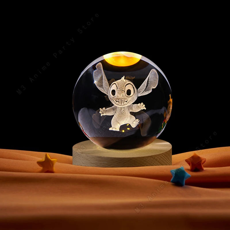 Boule de Cristal 3D Lilo & Stitch Disney