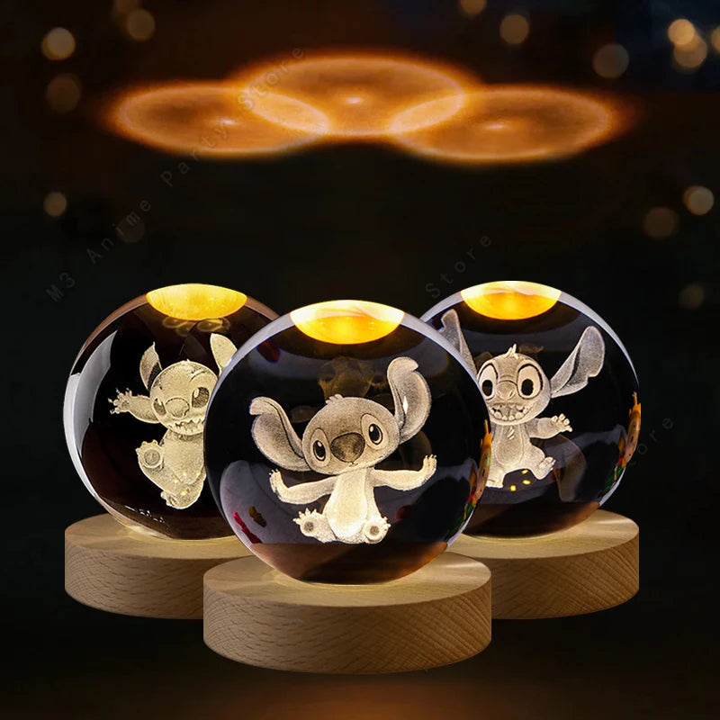 Boule de Cristal 3D Lilo & Stitch Disney