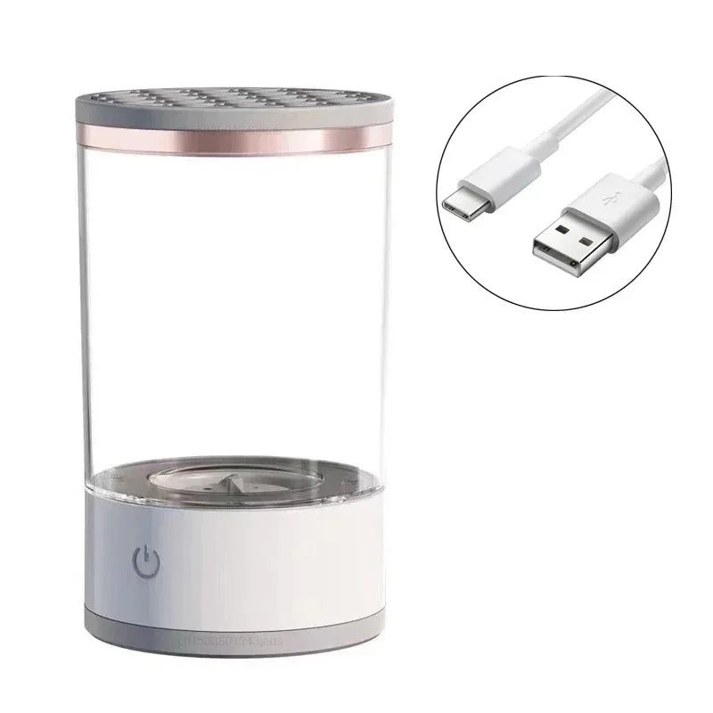Nettoyeur de pinceaux de maquillage électrique USB 3-en-1